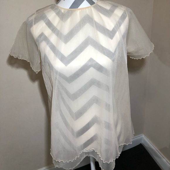 Vintage babydoll-style overlay blouse - Picture 1 of 5